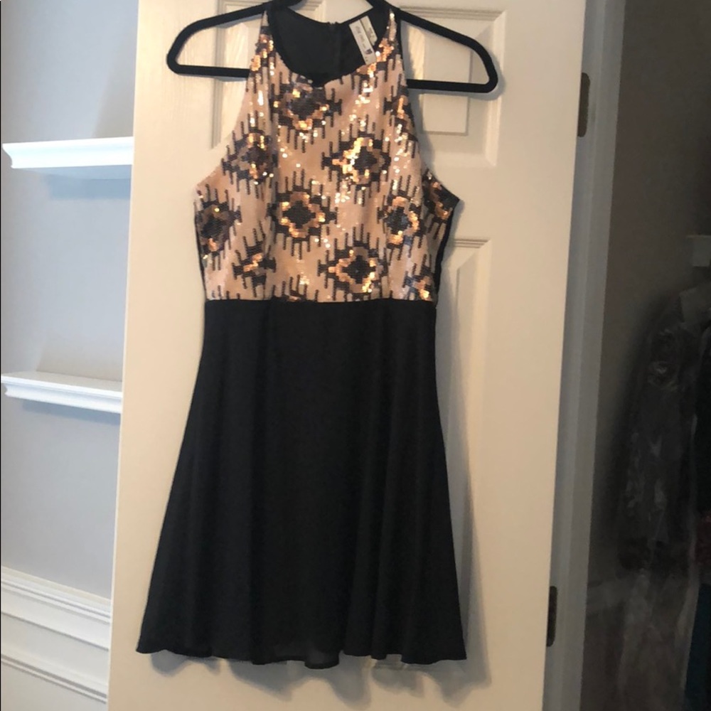 Black dress with sequins